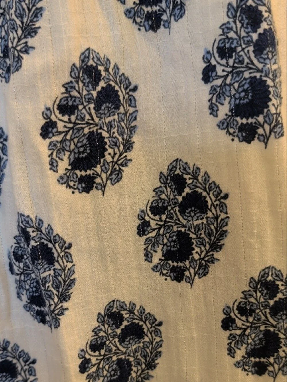 J. Crew Navy Floral Square-Neck Women’s Re-Imagined Dress Size S
